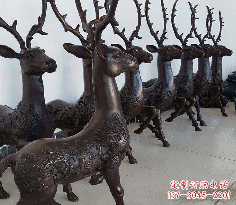 重庆产品名称精美梅花鹿铜雕