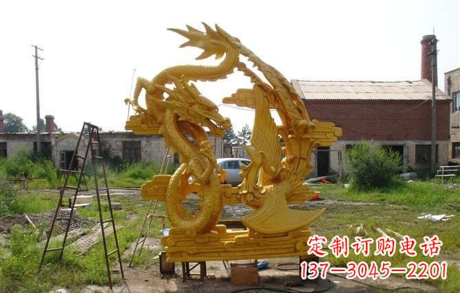 重庆产品名称“象征吉祥,唤醒美好——中领雕塑铜雕龙凤呈祥”