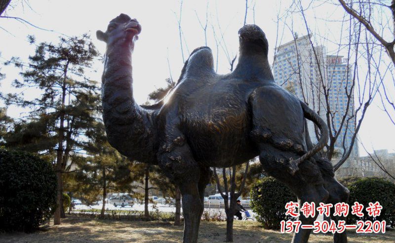 重庆优美雕刻骆驼铜雕塑