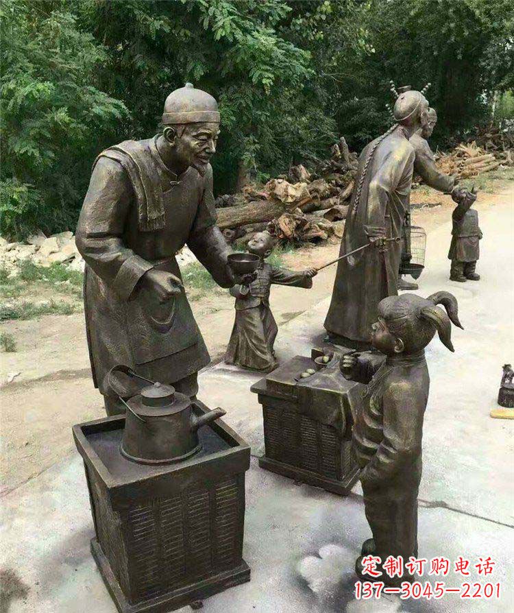 重庆精美可爱的小女孩铜雕