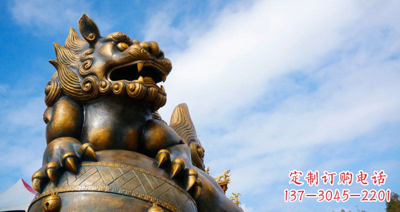 重庆大型铜雕狮子景观装置