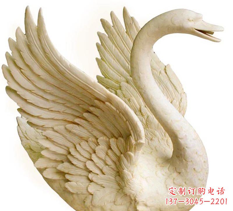 重庆公园喷水天鹅石雕