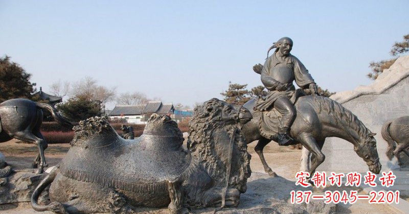 重庆精致古典 骑马雕塑