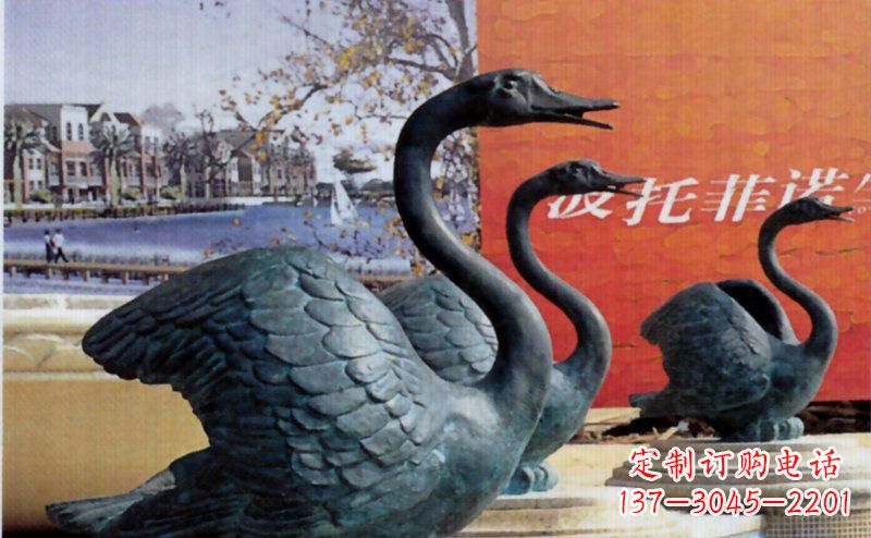 重庆优质青铜天鹅雕塑