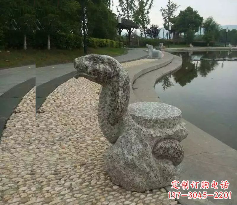 重庆中领雕塑-十二生肖蛇石雕