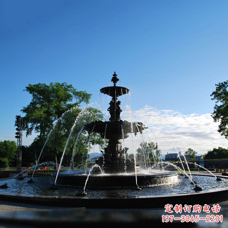 重庆精美喷泉雕塑,点缀公园美景