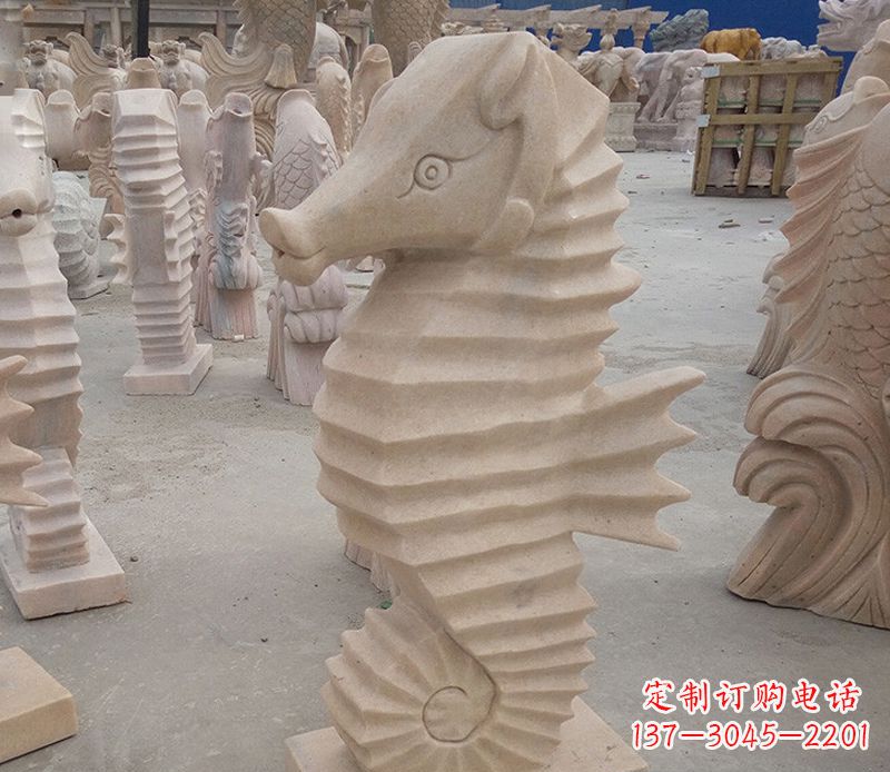 重庆海马石雕塑——精美的艺术美学