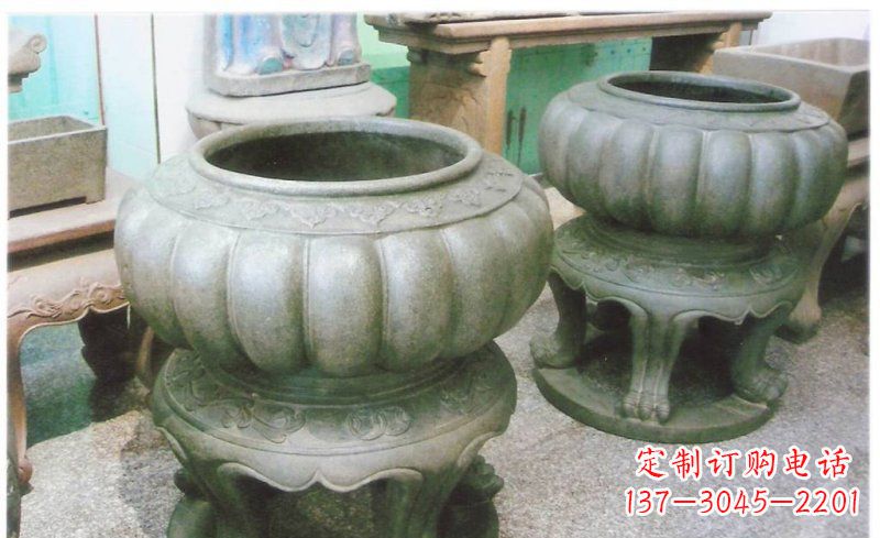 重庆公园水缸景观铜雕