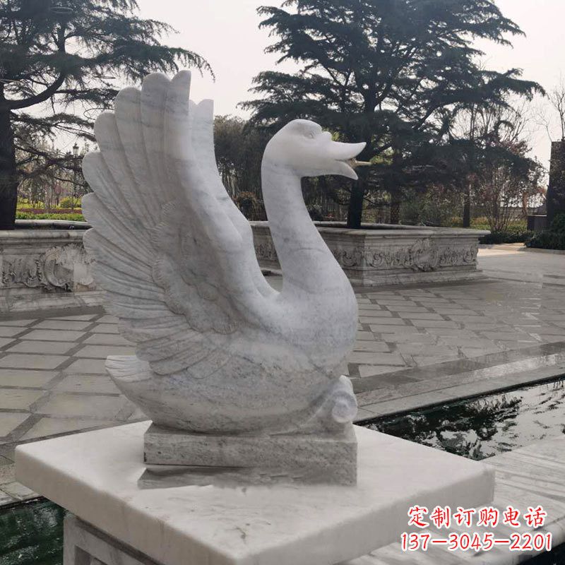 重庆精致的天鹅石雕塑