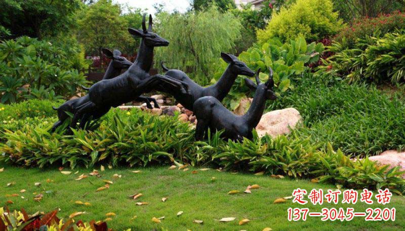 重庆活力无限的动物铜雕