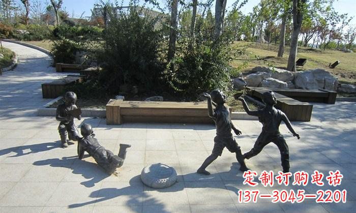 重庆精美铜制儿童雕塑