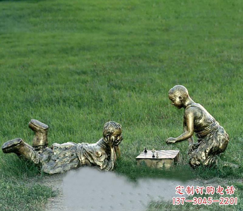 重庆优雅精致的儿童铜雕