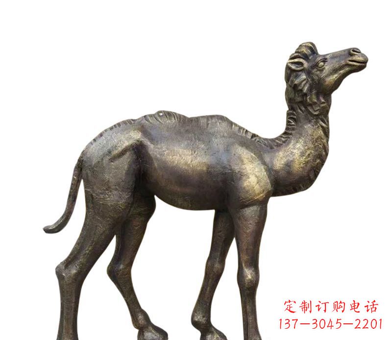 重庆公园小骆驼铜雕