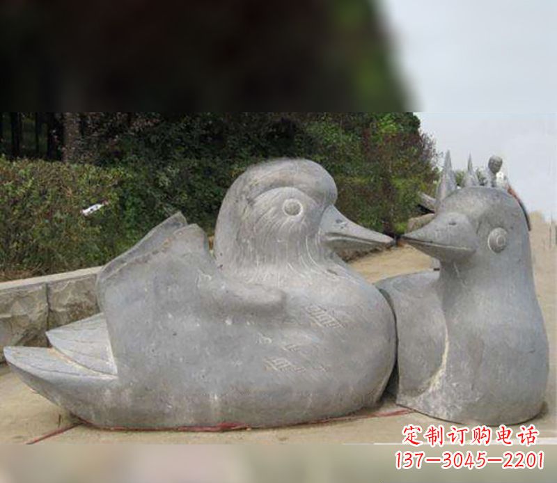 重庆中领雕塑传统鸳鸯石雕