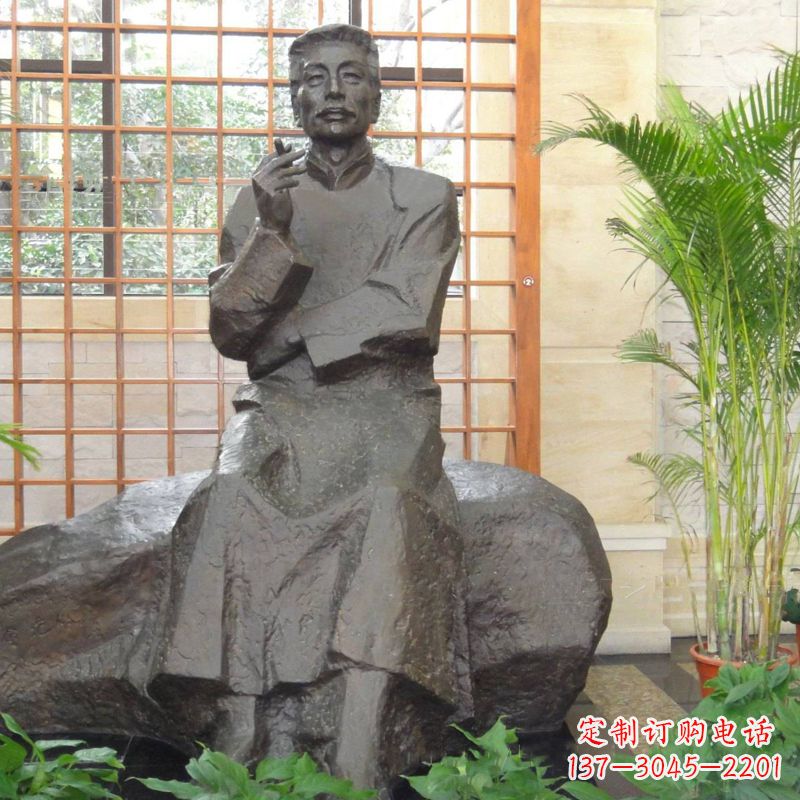 重庆中领雕塑|传承历史文化的鲁迅铜雕像