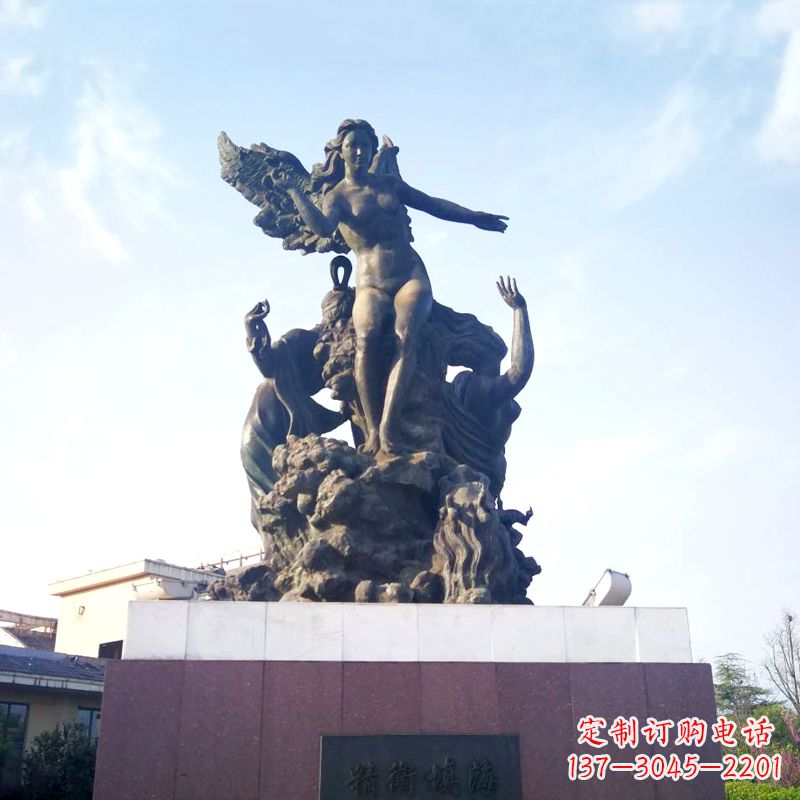 重庆雕刻传说——精卫填海景观雕塑