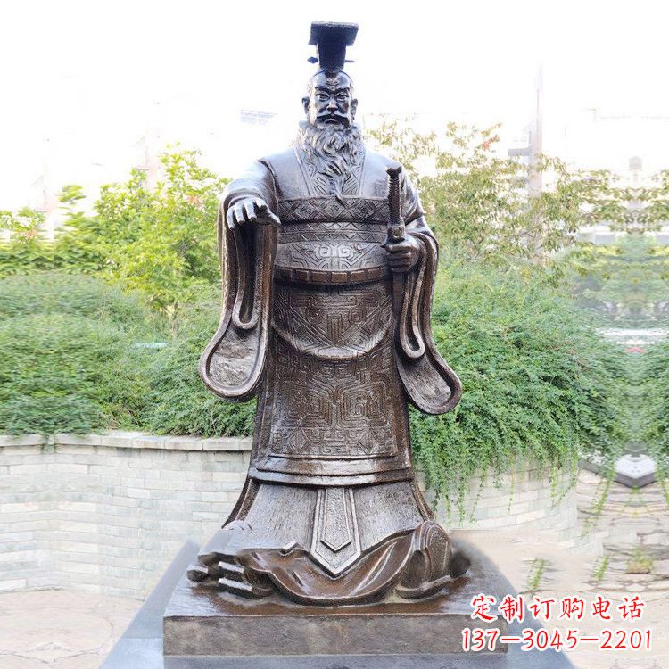 重庆公园原理历史名人古代著名帝王雕塑秦始皇雕像