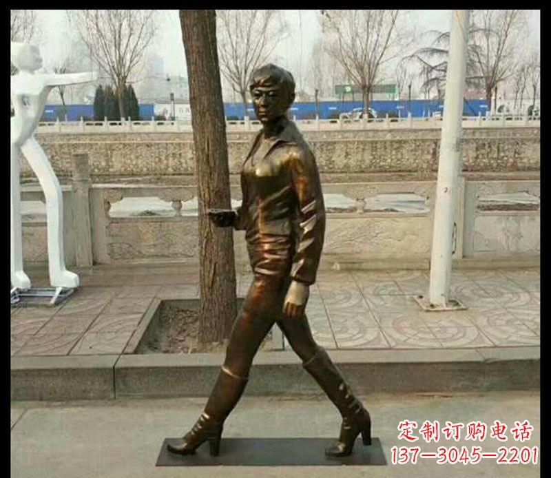 重庆中领雕塑为您打造优雅铜女孩雕像