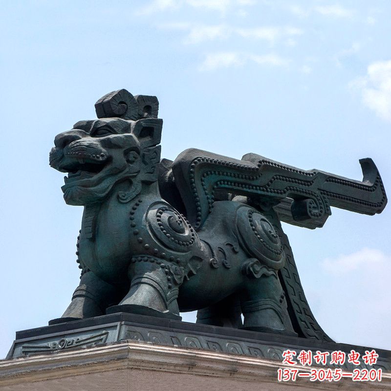 重庆中领雕塑-铜制獬豸雕塑