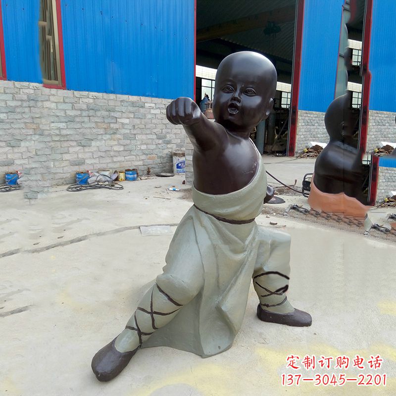 重庆精致和尚铜雕塑