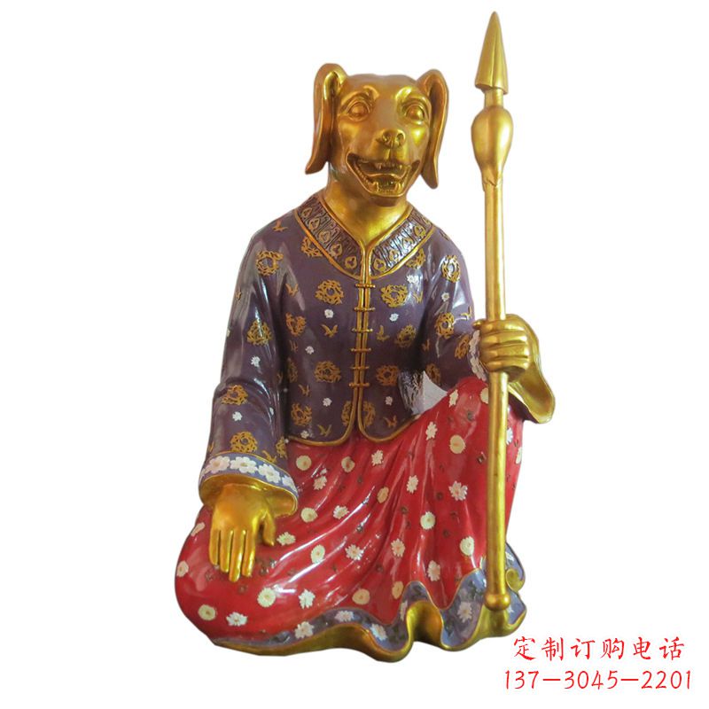 重庆高端可爱的玻璃钢生肖雕塑