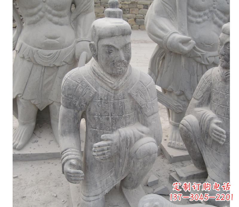 重庆古代兵马俑石雕