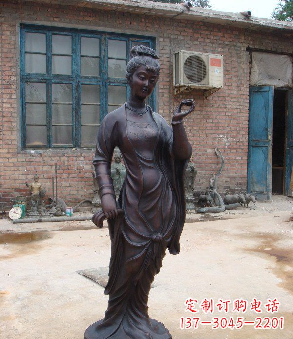 重庆中领雕塑精美美女铜雕