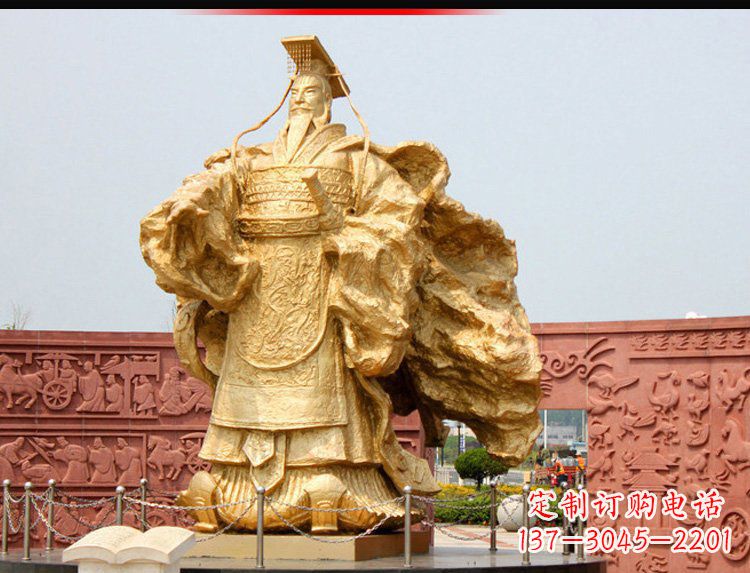 重庆汉武帝铜雕，精致绝伦，彰显大汉尊贵