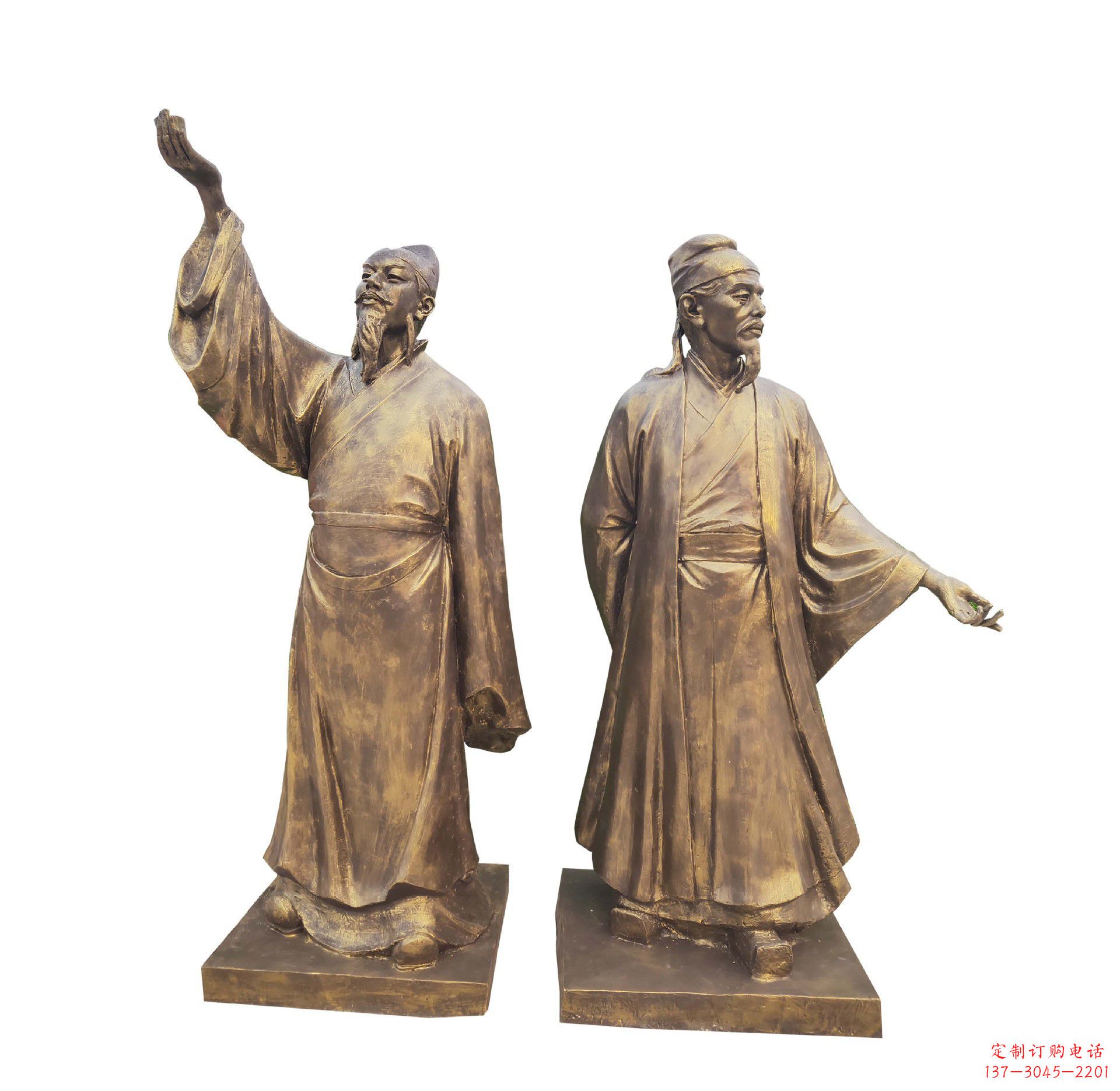 重庆中领雕塑-传承古代文人雅士李白雕塑