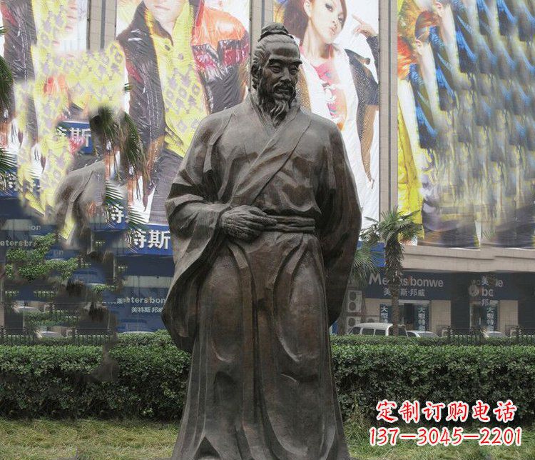 重庆古代名人李时珍铜雕