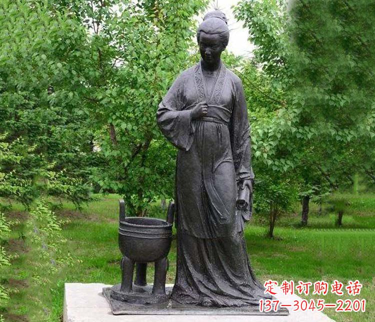 重庆古代名人李清照铜雕
