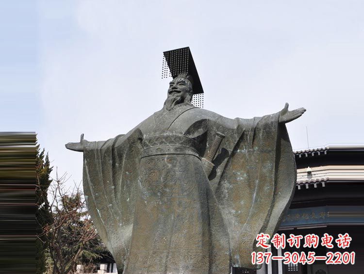 重庆古代名人秦始皇铜雕