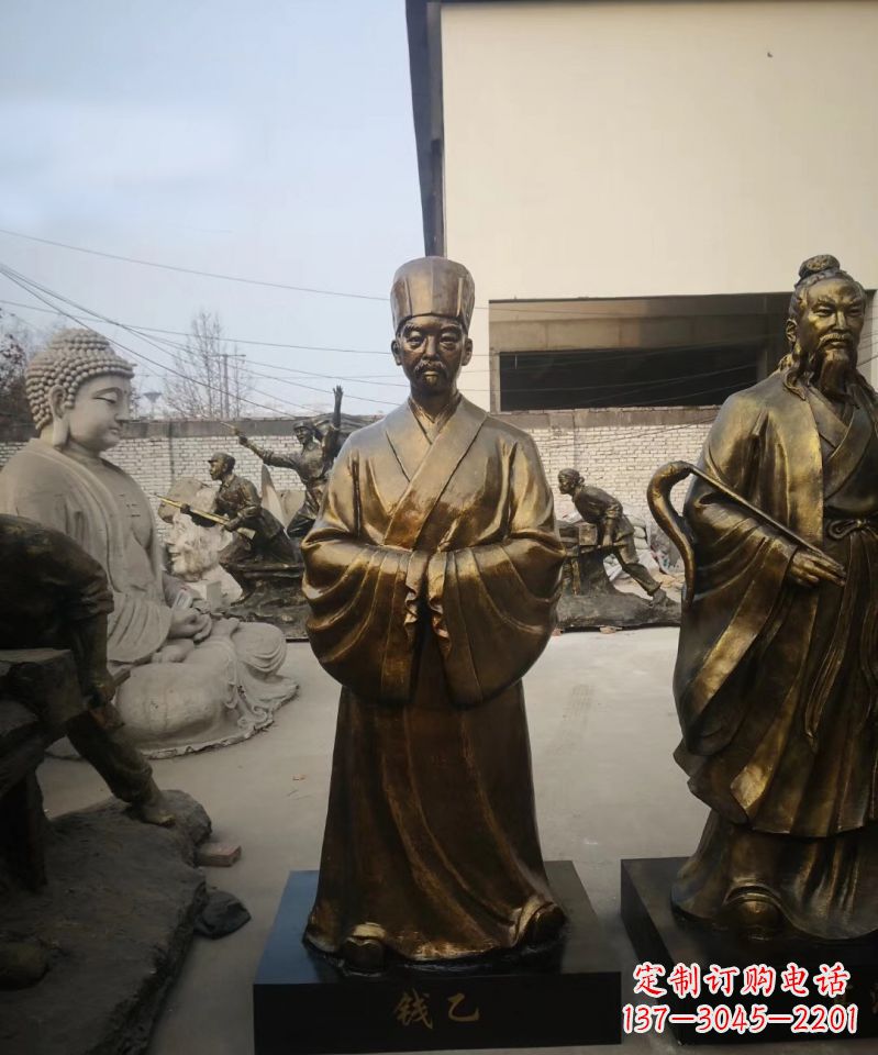 重庆古代名人钱乙铜雕