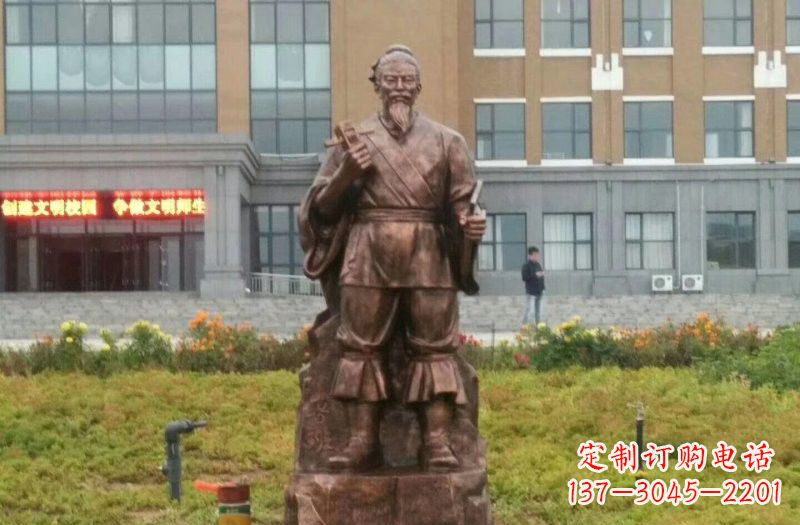 重庆古代名人铜雕鲁班