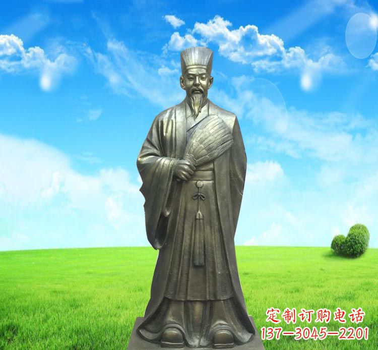 重庆精致经典,让您体验古代名人诸葛亮的魅力——诸葛亮铜雕