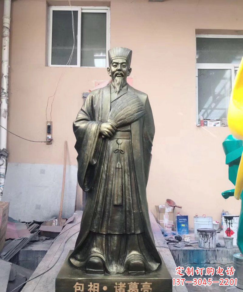 重庆中领雕塑经典传承,诸葛亮铜雕!
