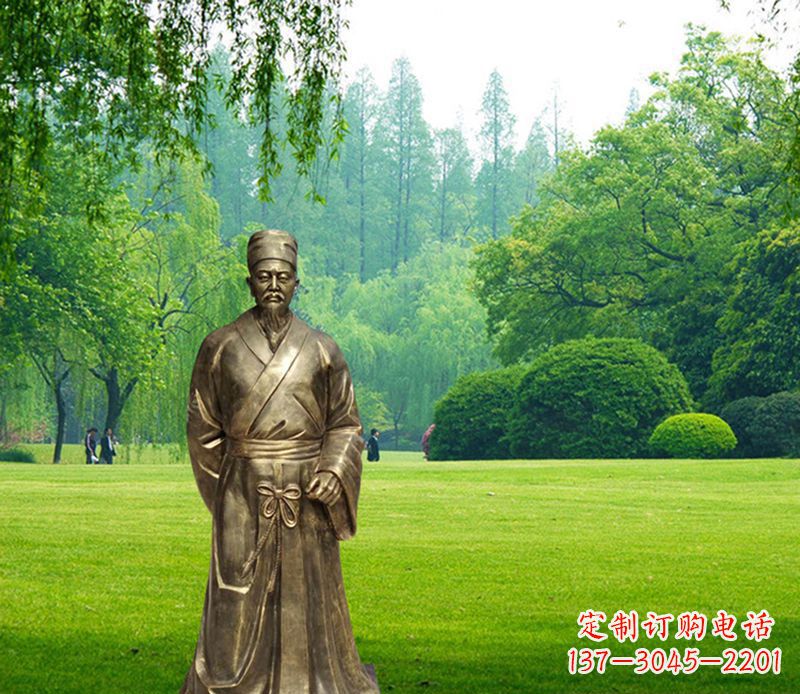 重庆古代名医李时珍铜雕