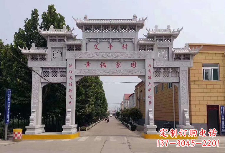 重庆精美古代牌坊雕塑,尽显贵族品质