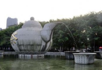 重庆精致雕塑茶壶石雕