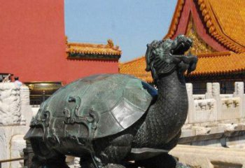重庆精美铜雕龙龟，给你公园独特色彩