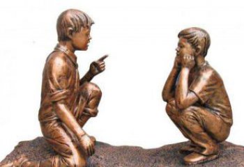 重庆专业定制小品铜雕-尊贵的雕塑男孩