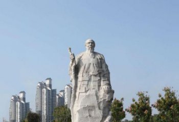 重庆具有历史意义的画家齐白石汉白玉雕像