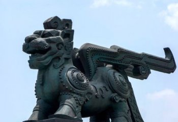重庆中领雕塑-铜制獬豸雕塑