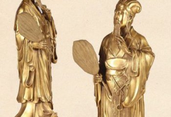 重庆中领雕塑专业铸造诸葛亮铜雕