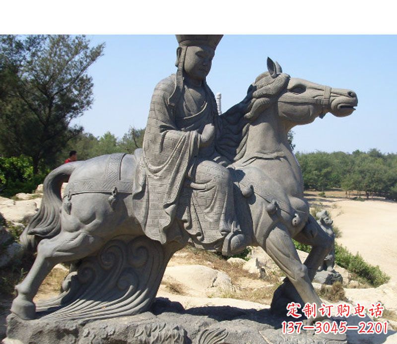 重庆古代人物唐僧骑马雕塑