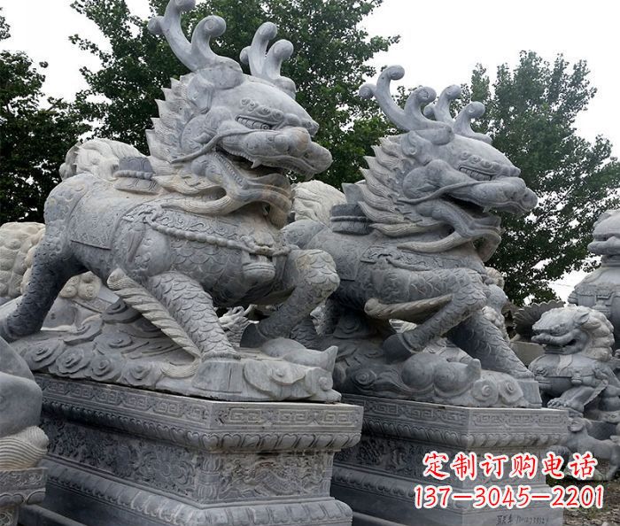 重庆古代神兽仿古麒麟石雕