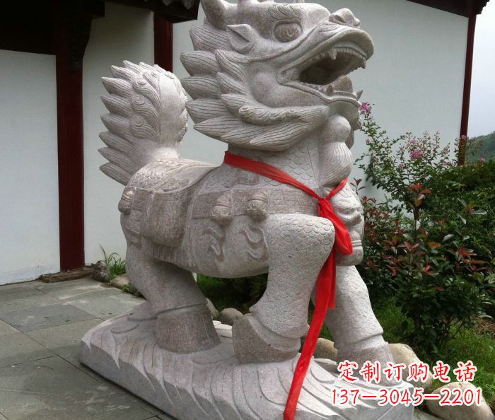 重庆古代神兽麒麟石雕 (2)