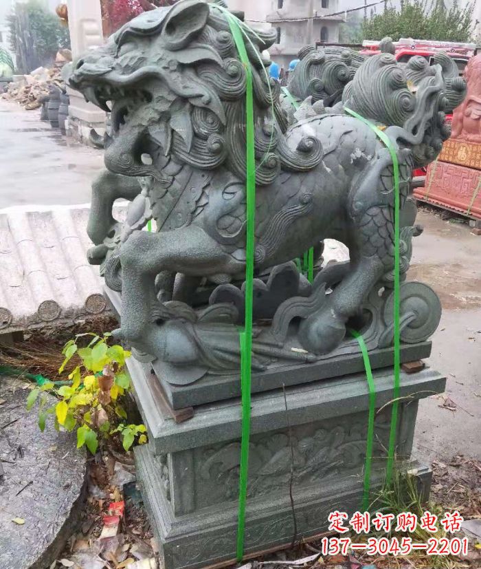 重庆古代神兽麒麟石雕 (4)