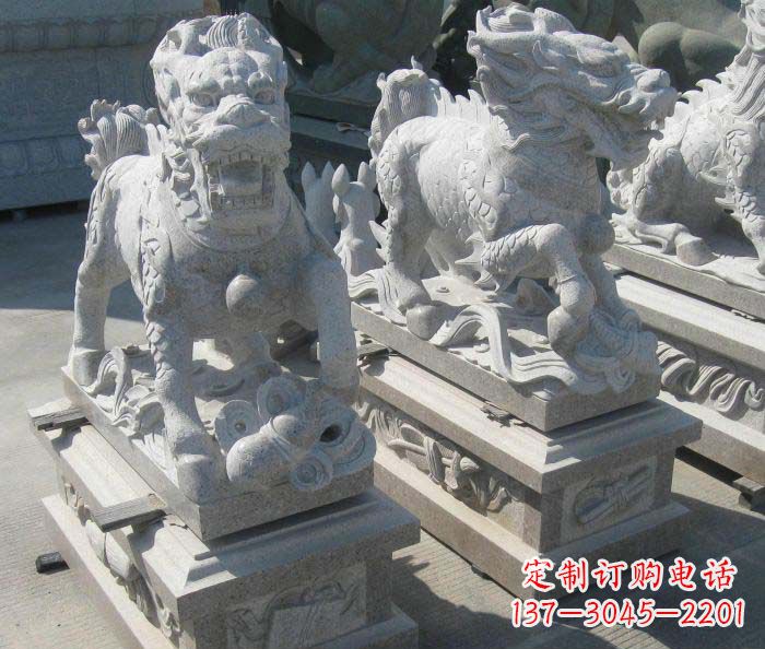 重庆古代神兽麒麟石雕