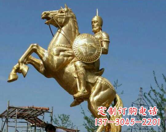 重庆古罗马战士骑马铜雕——让你呈现最传统的骑士风采